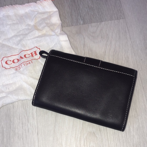 NWOT COACH Vintage Genuine Leatherware Medium Wallet Billfold, Chocolate Brown - Picture 5 of 16